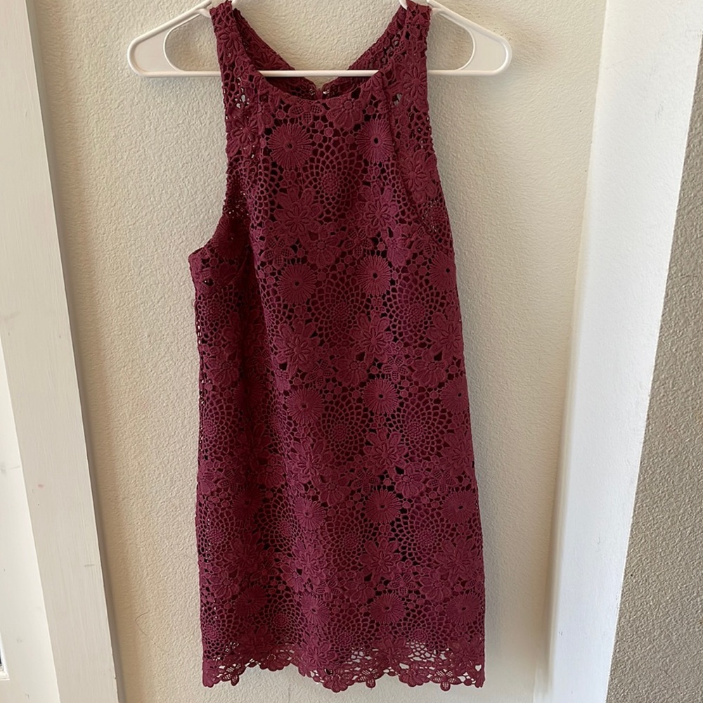 Wayf Raspberry Dress